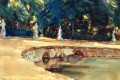 ラ・グランハの庭園のプール ジョン・シンガー・サージェント 水彩